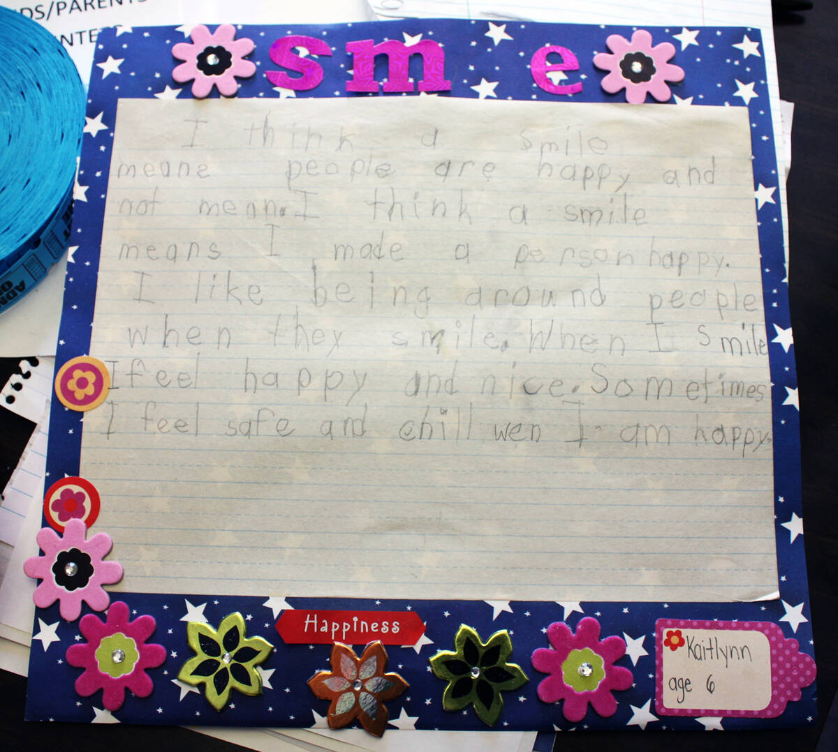 Each year, youth attending Smiles Across Pahrump can submiss essays and drawings of what a smil ...