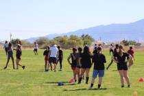 The Pahrump Valley High School girls flag football program has been hard at work during the pre ...