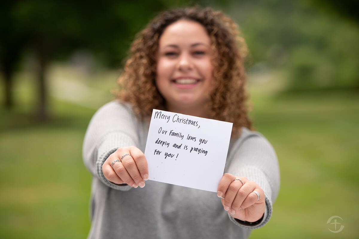 “That was the first Christmas without my family, at least without my mom. So, reading those w ...