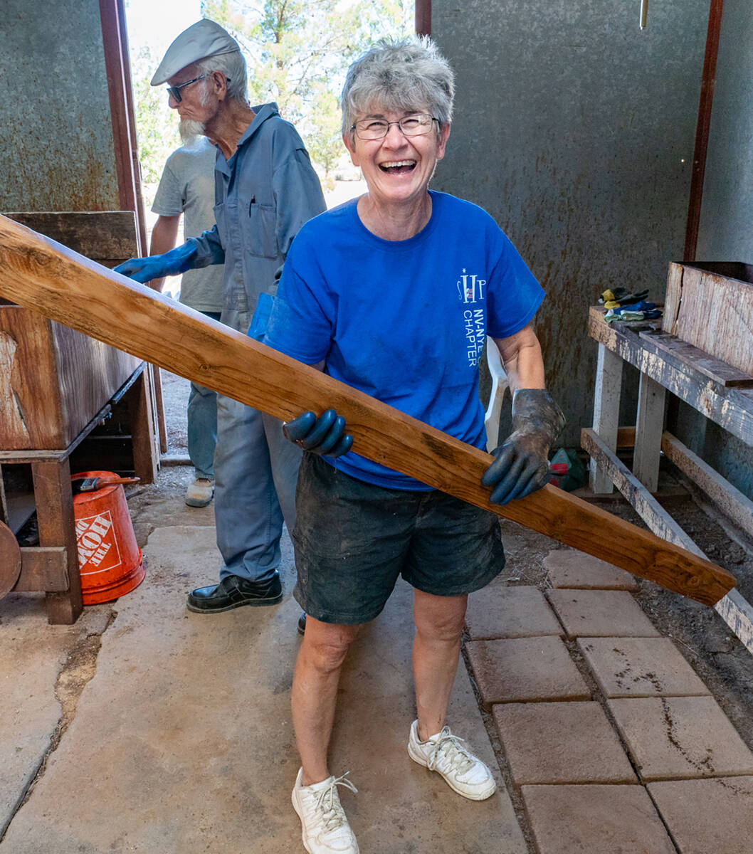 Fifth Judicial District Court Judge Kim Wanker is a regular at Nye County Sleep in Heavenly Pea ...