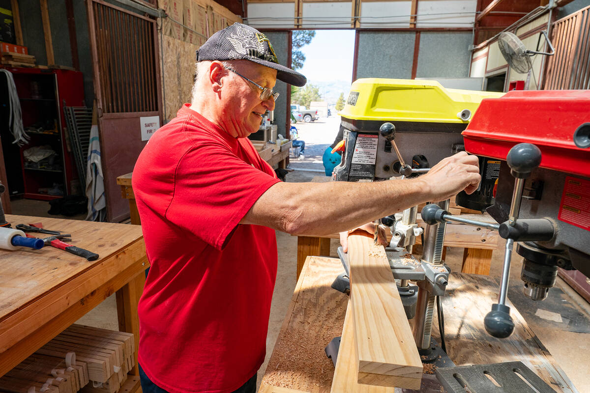 Nye County Sleep in Heavenly Peace members spent Saturday, Sept. 13 taking part in Bunks Across ...