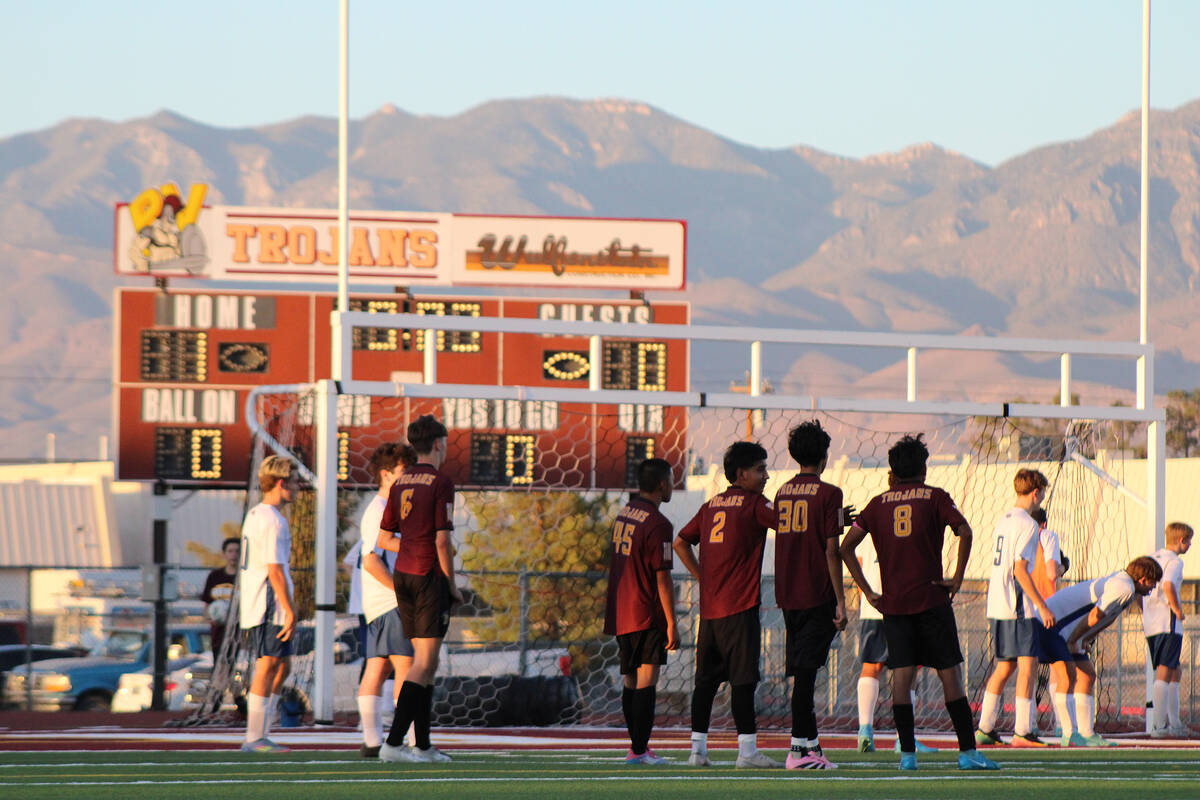 The Pahrump Valley High School boys soccer team currently sits in 5th place in the 3A Southern ...