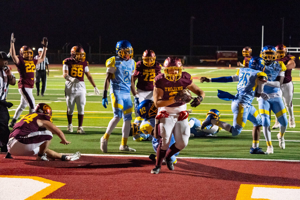 PVHS junior OG/RB Preston Dockter continued to be dominant on both sides of the ball, rushing f ...