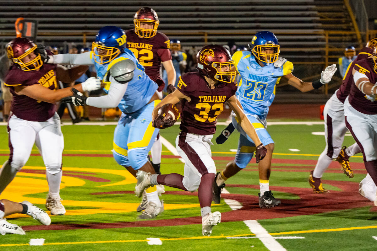 PVHS senior ATH/WR/FS Austin Alvarez ran for 42 yards on 13 carries and amounted 48 yards in th ...