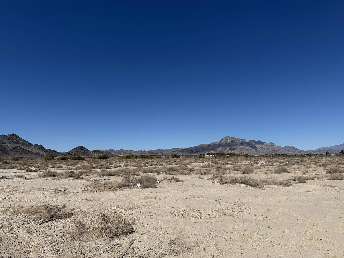 The below ground settlement was found in the desert north of Irene Street and west of Highway 1 ...