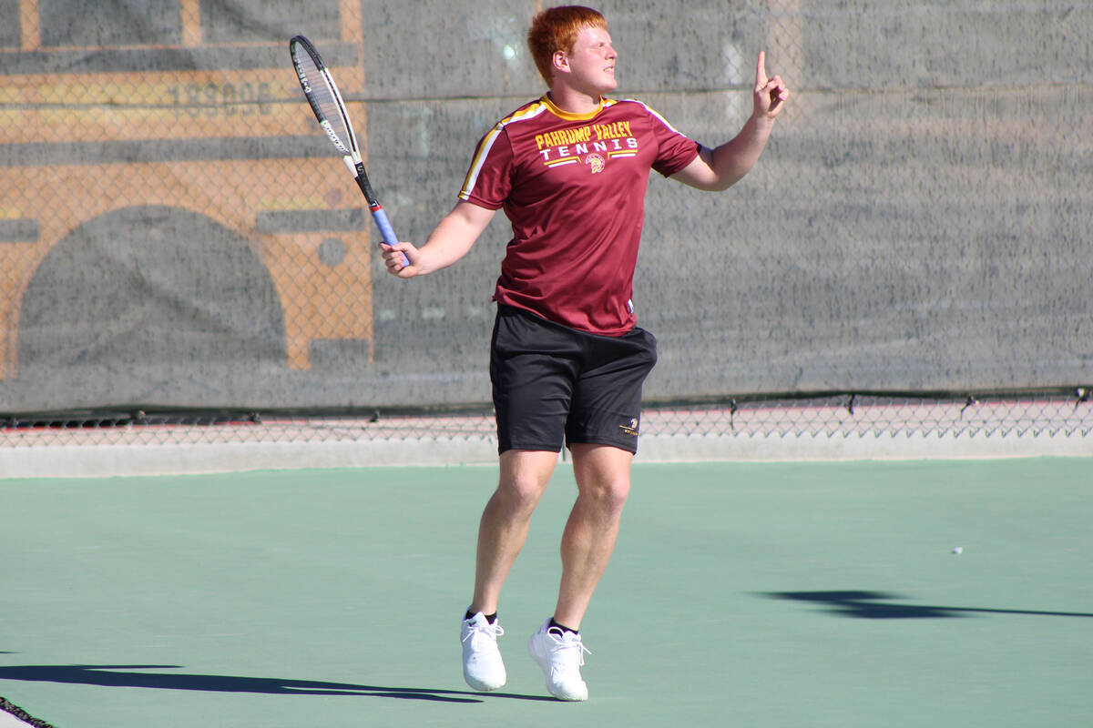 PVHS tennis senior Sonny Skinner and his partner Ethan Johnson won all three of their doubles s ...