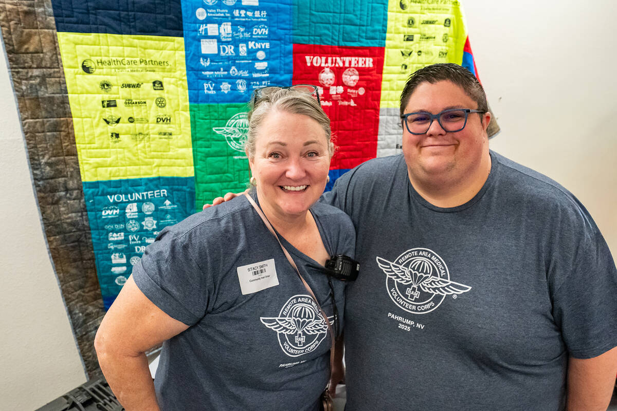 NyE Communities Coalition CEO Stacy Smith (left) and NyE Communities Coalition Board President ...