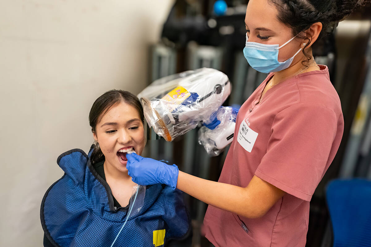 Dental services, including extractions, fillings, and cleanings, were offered at the RAM clinic ...