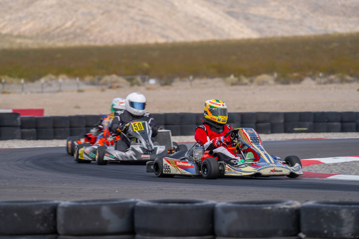 SMK Race Series Master shifter driver Gabriel Garcias turns a tight corner at the Race Series a ...