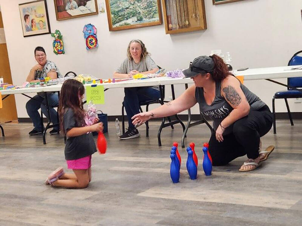 One of the free family activities to be found at this year's Smiles Across Pahrump was bowling, ...