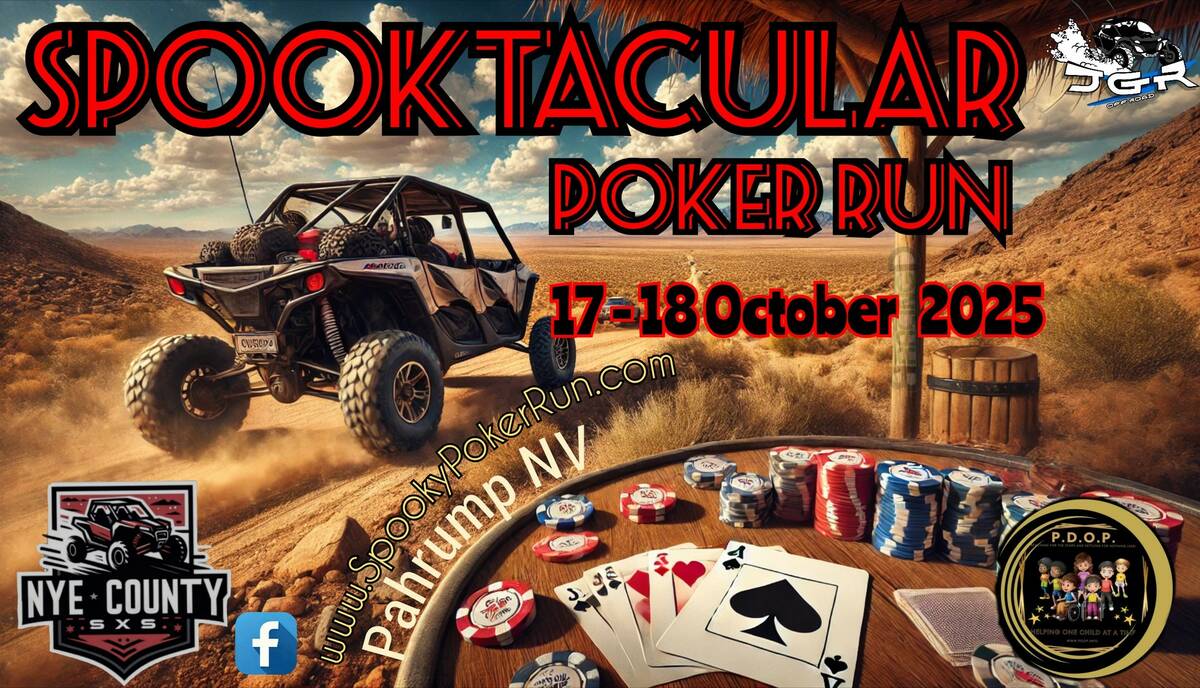 The inaugural Spooktacular Poker Run will give off-road riders the chance to experience the des ...