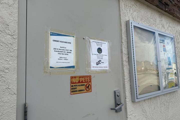 The Pahrump WIC clinic confirmed that it is still open and operational. Nye County Human Servic ...