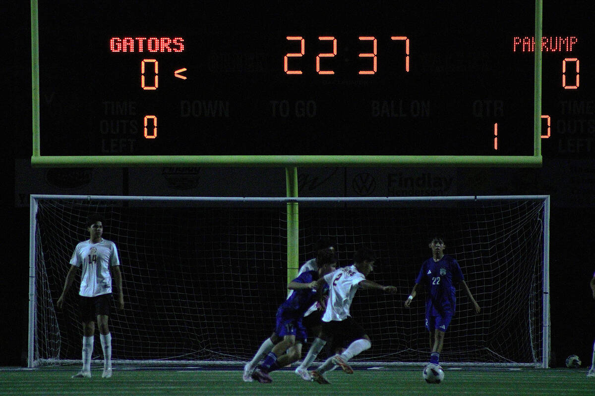 PVHS sophomore midfielder Joan Cruz tries to find a shot on goal in a non-league away match vs. ...