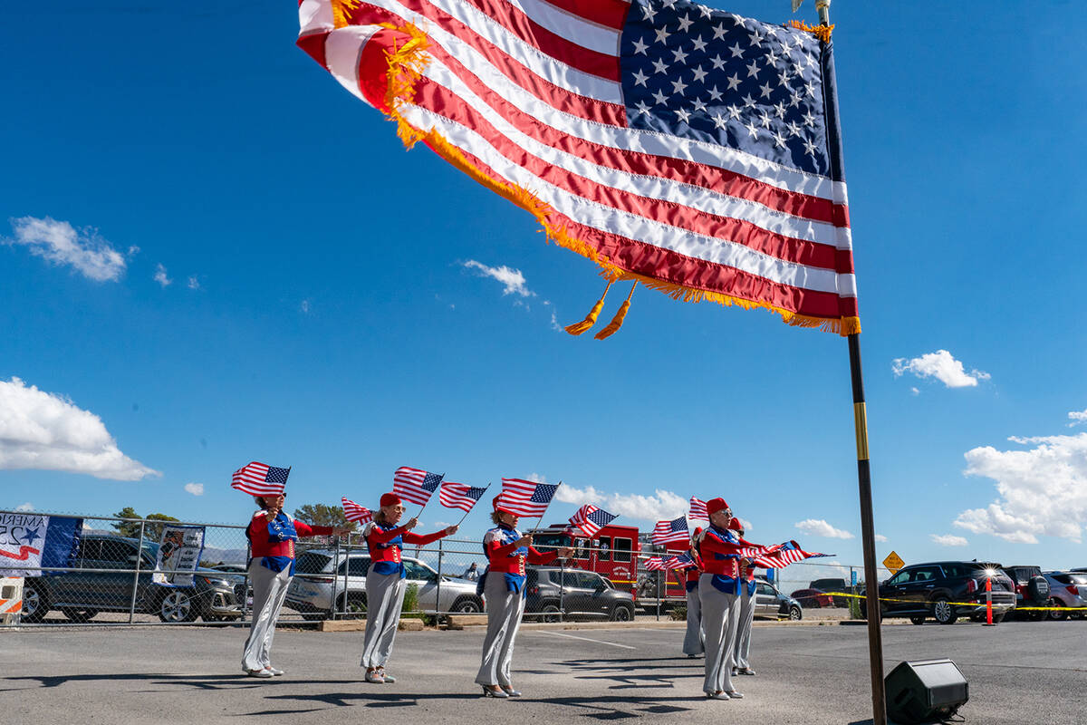 The Nevada Silver Tappers put on a patriotic performance to Lee Greenwood’s 1984 song “God ...
