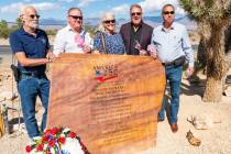 (From left to right) District 2 Commissioner John Koenig, County Manager Brett Waggoner, Distri ...