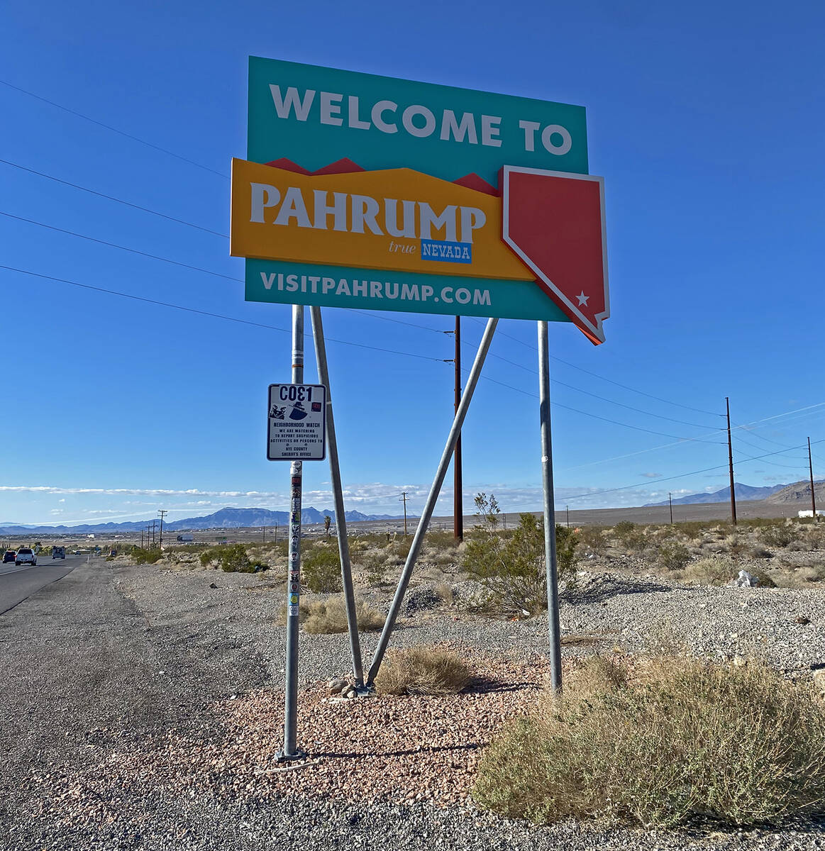 The town of Pahrump is currently governed by the Nye County Commission and a group of locals is ...