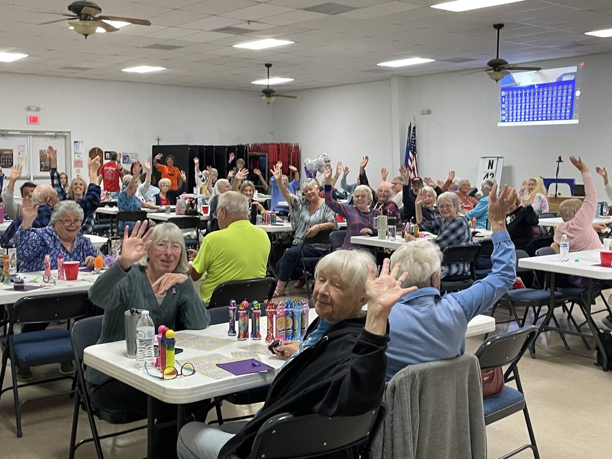 (Faye Burdzinski/Pahrump Valley Times) Bingo is played at Our Lady of the Valley every Wednesda ...