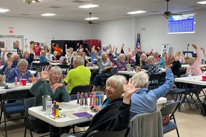(Faye Burdzinski/Pahrump Valley Times) Bingo is played at Our Lady of the Valley every Wednesda ...