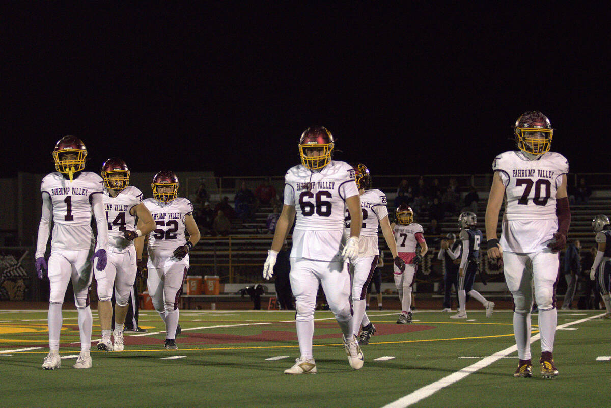 After a called timeout by the Mustangs, the Trojans defense slowly makes their way off the fiel ...
