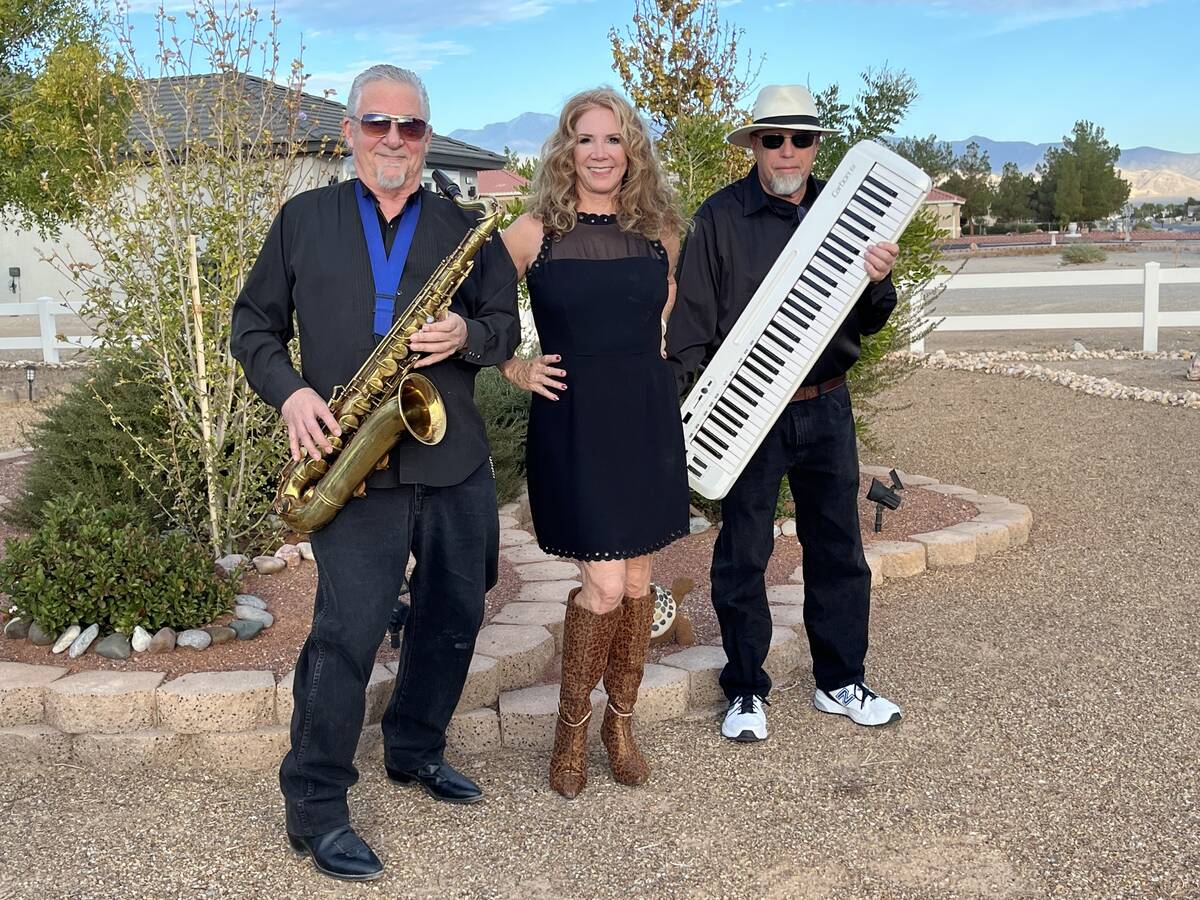 Legends of Lost Creek Trio features Cash Ferrar on sax, Mary McRory with vocals, and Dennis Bee ...