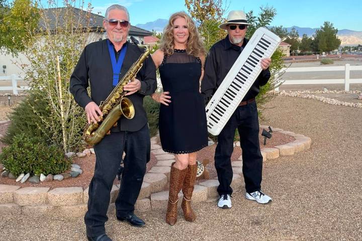 Legends of Lost Creek Trio features Cash Ferrar on sax, Mary McRory with vocals, and Dennis Bee ...