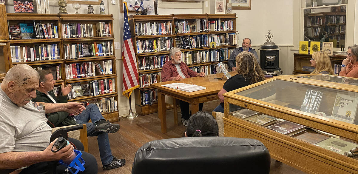 Writer Terry Forsyth was joined by a group of Tonopah residents for a presentation on his resea ...
