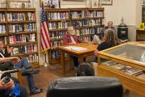 Writer Terry Forsyth was joined by a group of Tonopah residents for a presentation on his resea ...