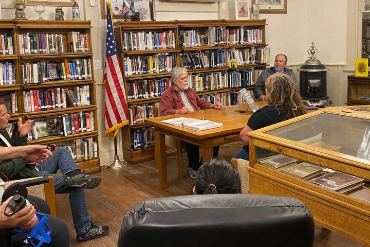Writer Terry Forsyth was joined by a group of Tonopah residents for a presentation on his resea ...