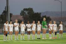 The Pahrump Valley High School girls soccer team was proudly recognized as contenders in the Cl ...