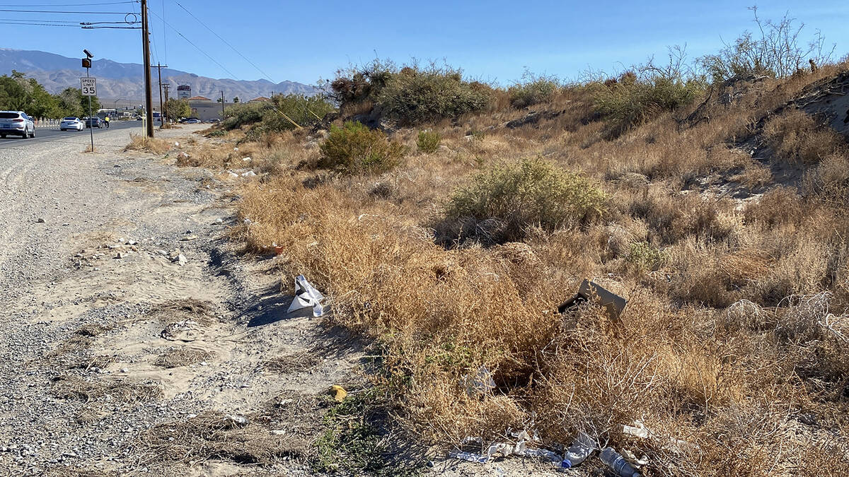 The old Binion Ranch, sandwiched between Basin Avenue to the north and Wilson Road to the south ...