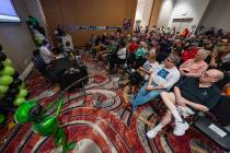 The Pahrump Alien Guy, Joseph De La Torre, began the inaugural Pahrump Alien Conference at the ...