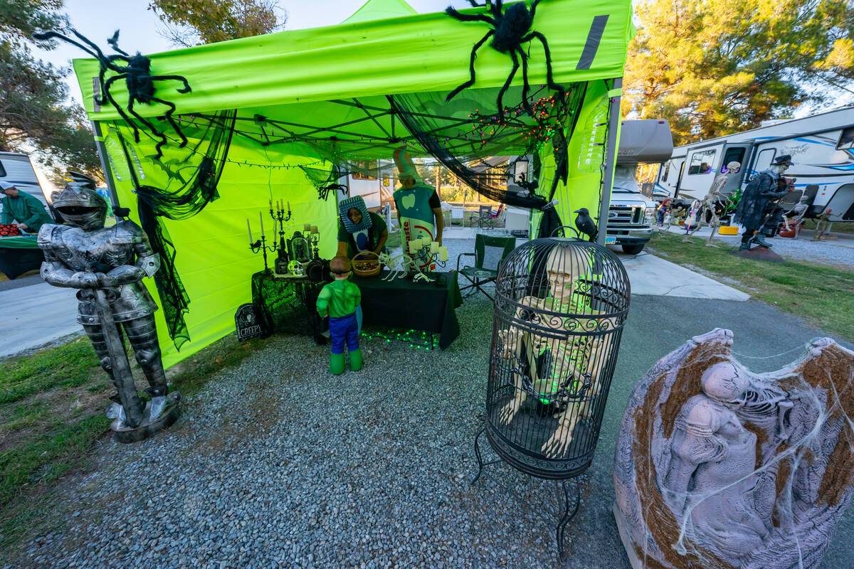 The Lakeside RV Park trunk-or-treat location on Halloween night was popular and approximately 1 ...