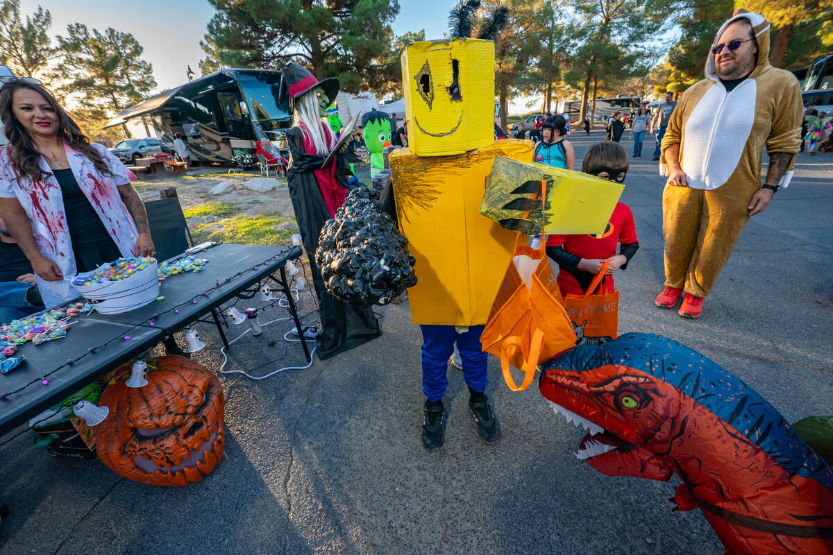 The Lakeside RV Park trunk-or-treat location on Halloween night was popular and approximately 1 ...