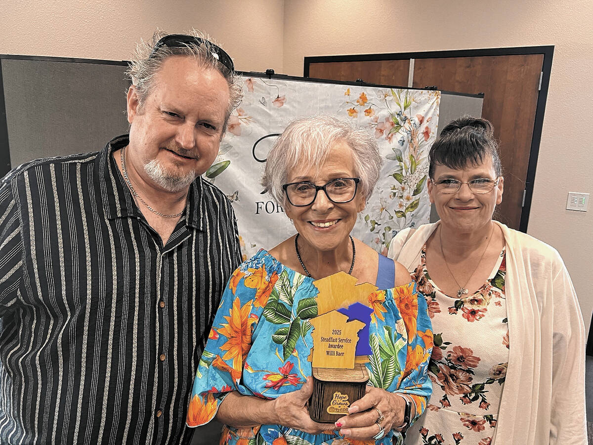 MaryRose Parkman/Special to the Pahrump Valley Times Local resident Willi Baer is always lookin ...