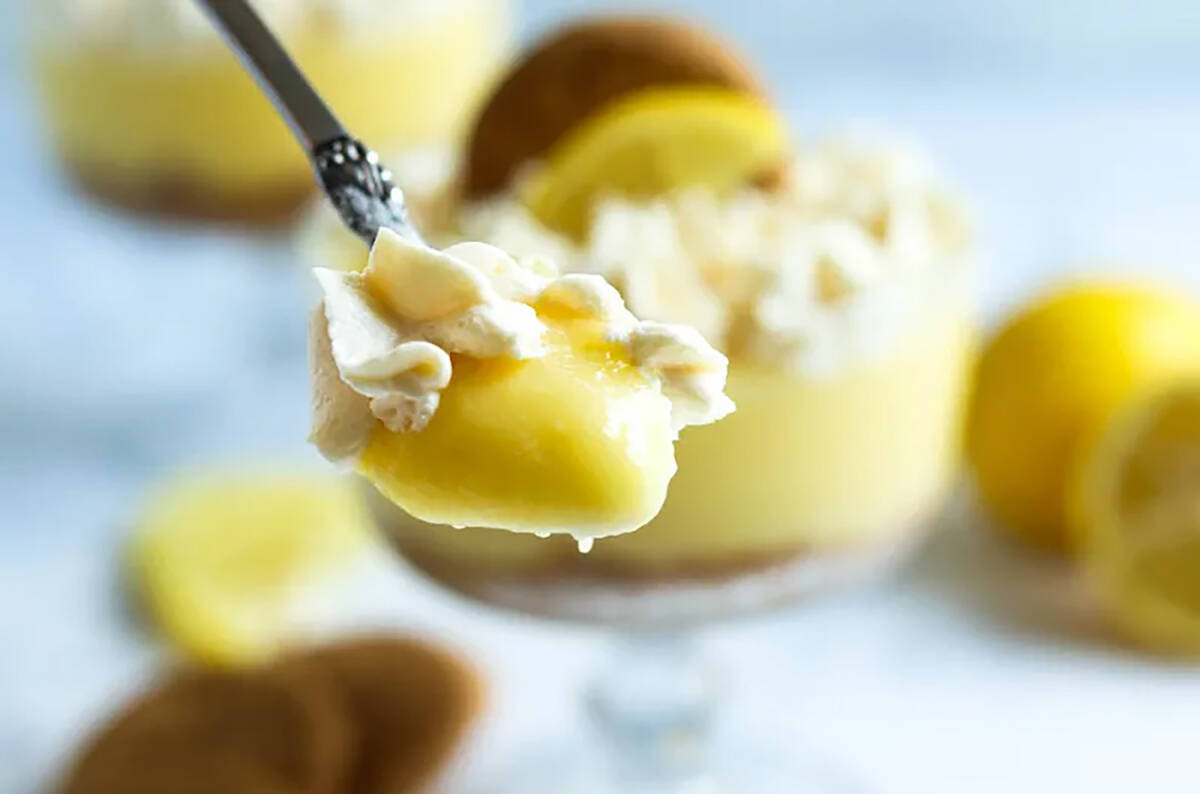 “The lemon filling for this parfait is creamy, sweet, tart, and delicious. It’s fresh and a ...