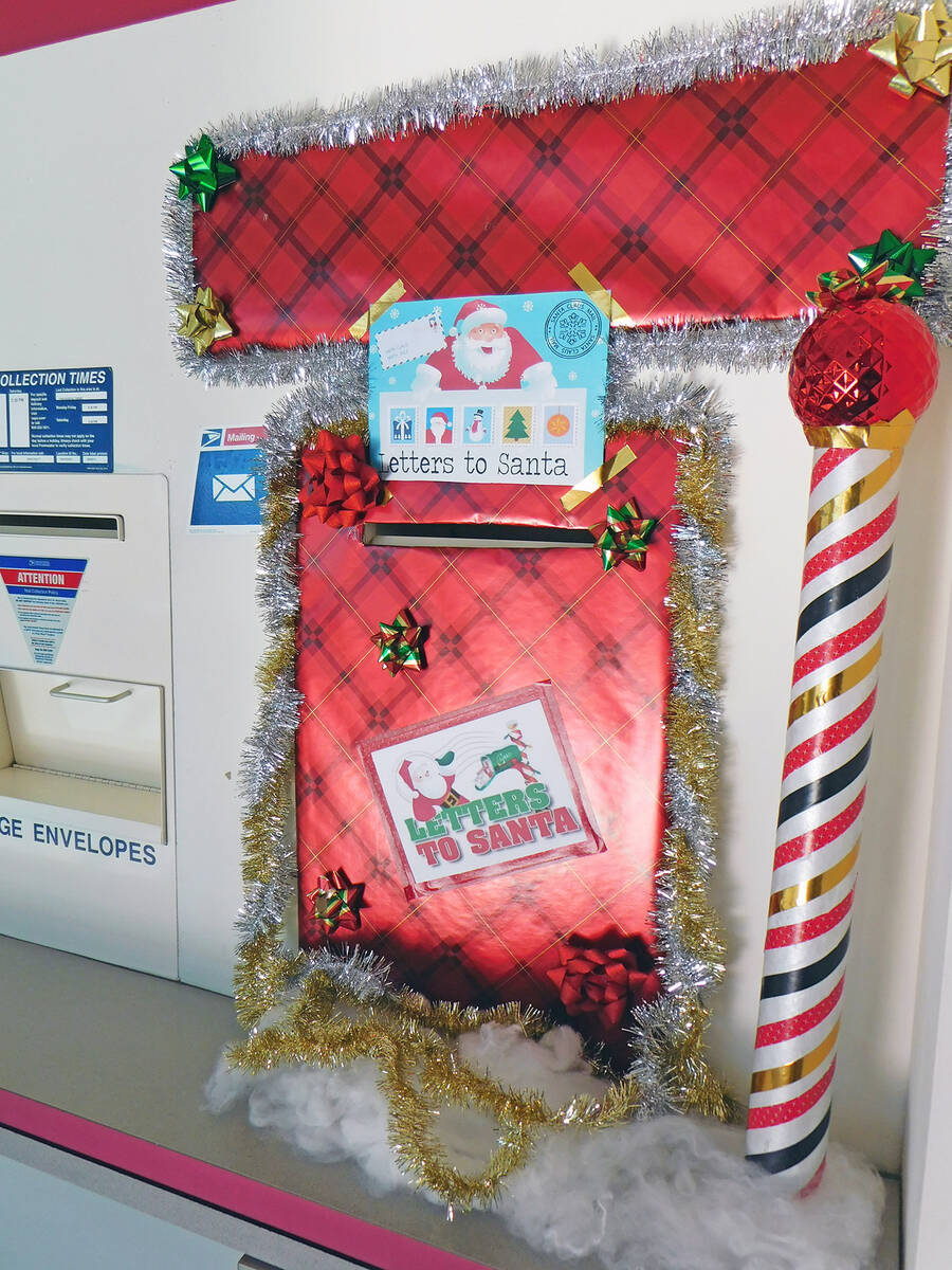The Pahrump Valley Lions Club hosts its Letters to Santa program each year, collecting the mess ...