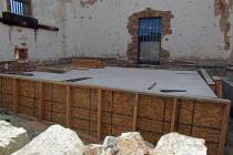 It may not look like much now, but the jail at the historic Belmont Courthouse is well on its w ...