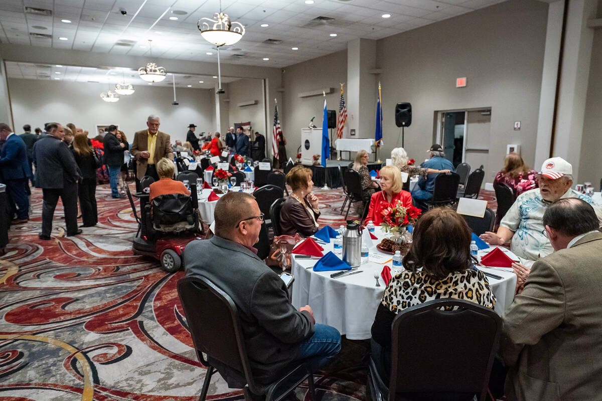 The Trump-Reagan Conservative Dinner on Saturday saw 137 attendees. (John Clausen/Pahrump Valle ...