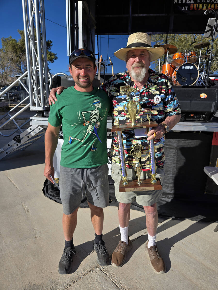 Taking home the Judges' Best in Show award for the Still Cruisin' Classic Car Show at Beatty Da ...