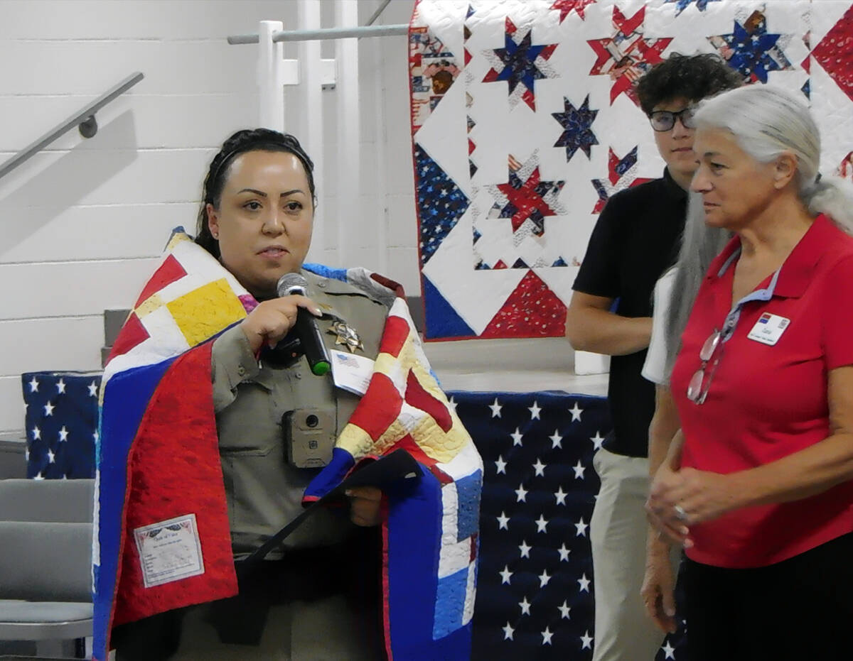 Josette Dubois of the Nye County Sheriff's Office was another local law enforcement officer awa ...