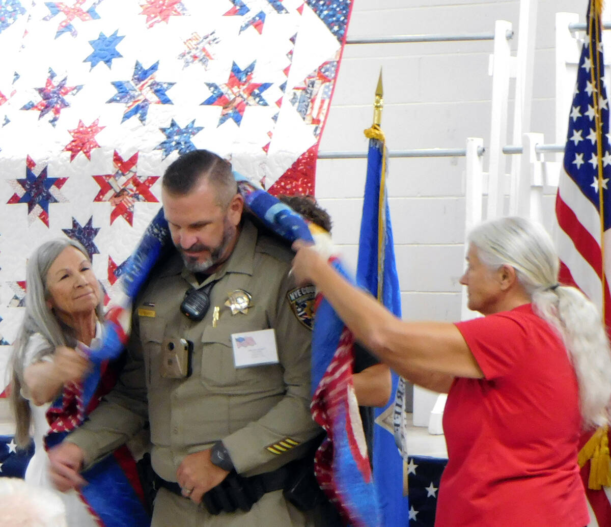 Nye County Sheriff's Office Deputy and U.S. Army veteran Timothy Redditt was one of several loc ...