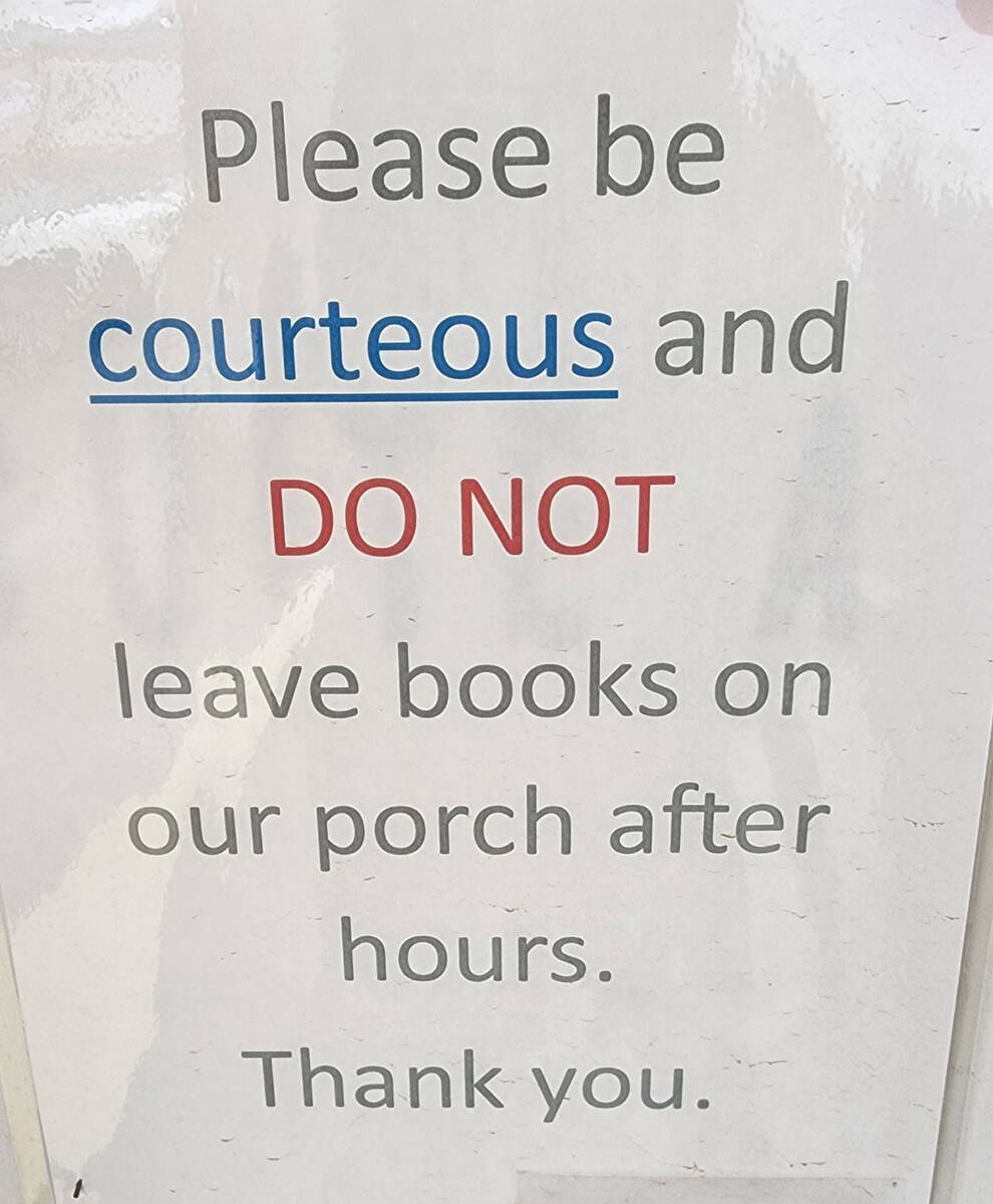 Bookworm Haven accepts gently-used books but donors are asked not to simply leave books at the ...