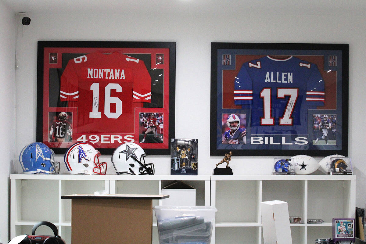 Autographed Joe Montana and Josh Allen framed jerseys are just a glimpse of some of the options ...