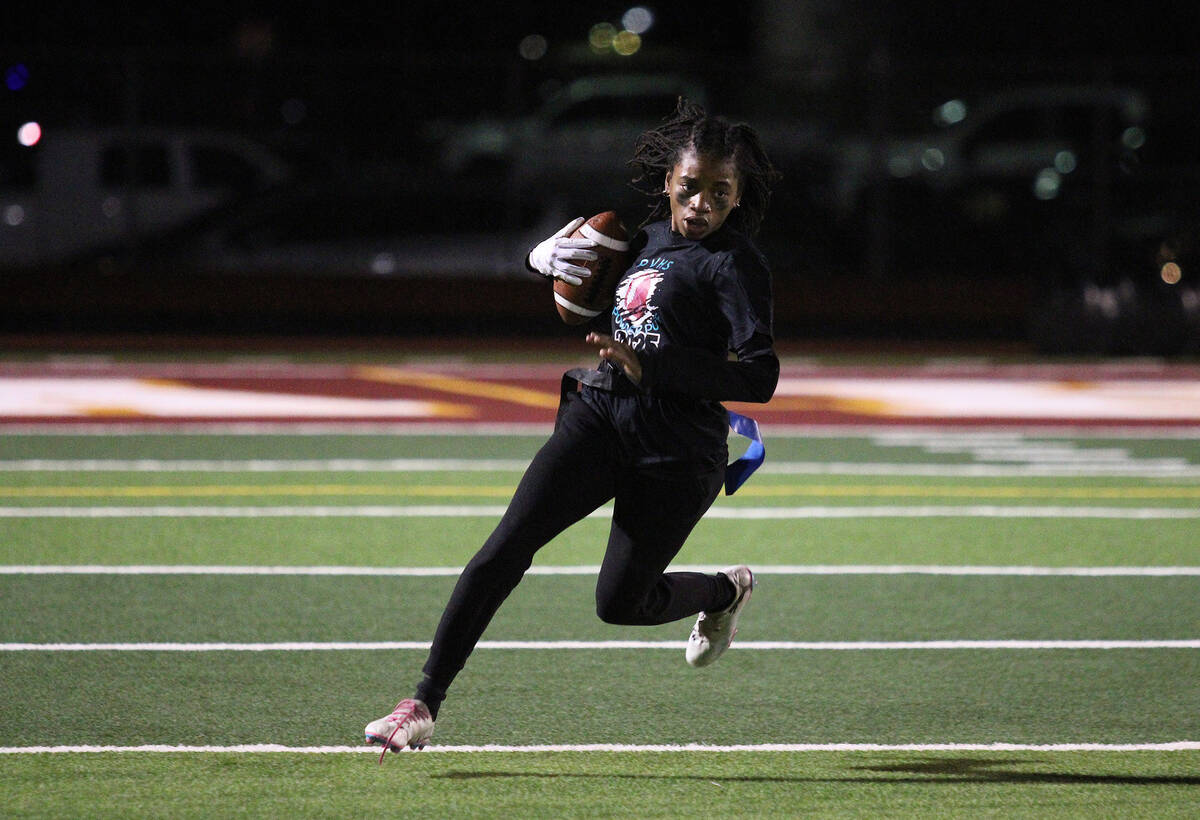 PVHS varsity soccer senior Diona Nixon returns the ball like a pro as she scans the field for m ...