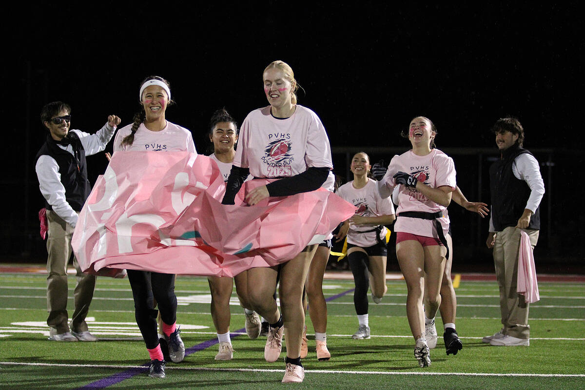 Coached by football seniors Kayne Horibe and Jack Walker, the "Pink Panthers" take to the field ...