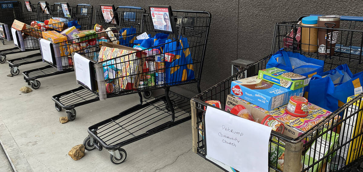 Recipients of this year's KNYE Radio Food Drive included the VFW Veterans Food Bank, Heritage B ...