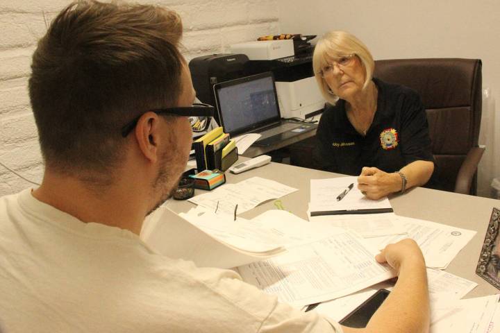 Debra Johnson, a Veterans of Foreign Wars (VFW) accredited claims consultant, helps veterans in ...