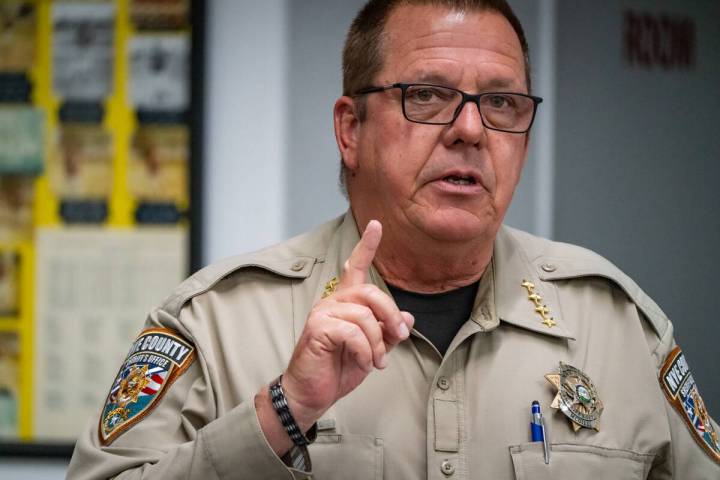 Nye County Sheriﬀ Joe McGill will speak about homelessness and misinformation surrounding the ...