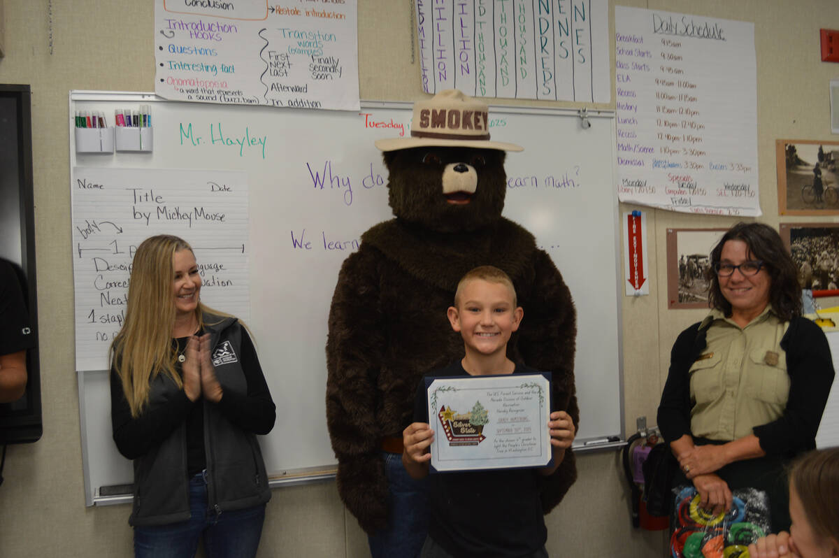 Grady Armstrong, a nine-year-old 4th grader at Hugh Gallagher Elementary School in Virginia Cit ...