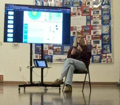 Evandy Severt of BEC Environmental presents the first update to Nye County’s water plan since ...